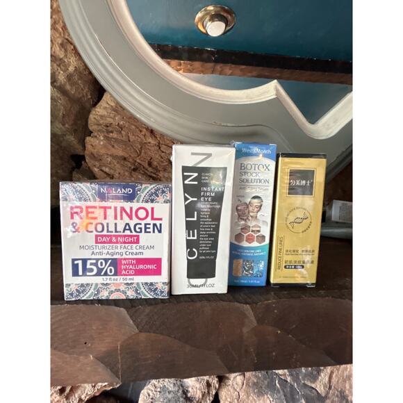 Anti-Aging Skincare Set – Retinol, Collagen, Eye Cream & Serum (4 pcs) - Picture 1 of 1